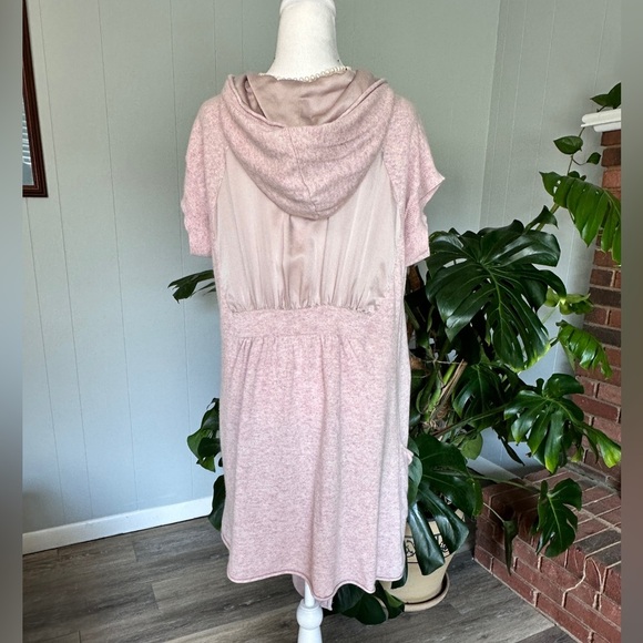 🛍️ Mint Velvet light pink long hoodie wrap style cardigan super stylish Size 14 - Picture 3 of 9